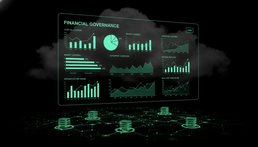 Financial governance showing cloud cost optimization strategies for enterprises