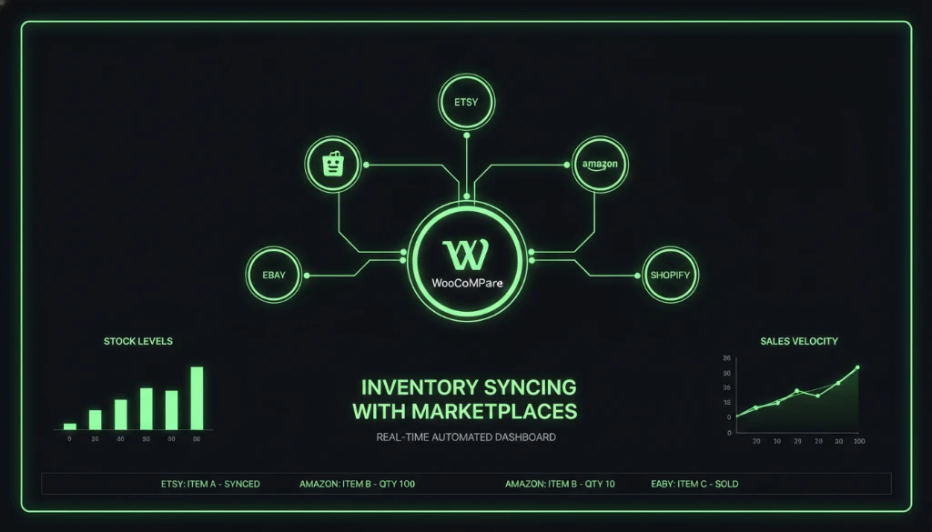 Hyper-automation for small stores syncing WooCommerce inventory