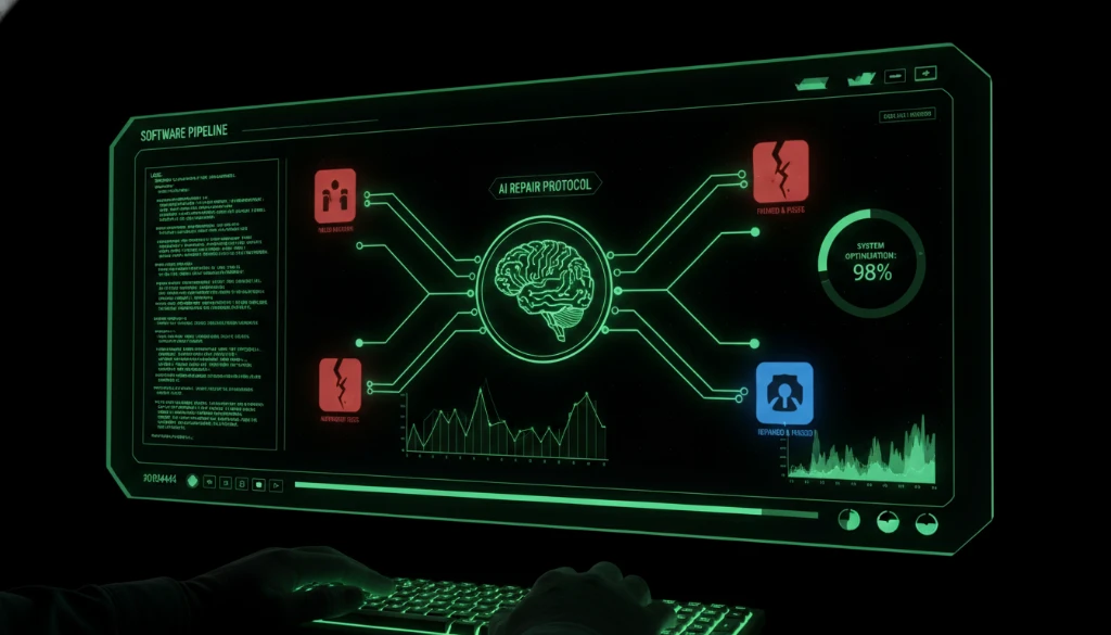 Agentic testing pipelines self-healing automated tests