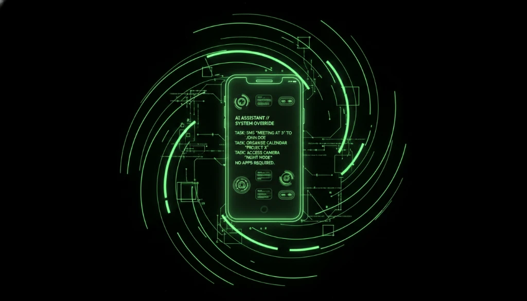 App-less phone AI assistant interface