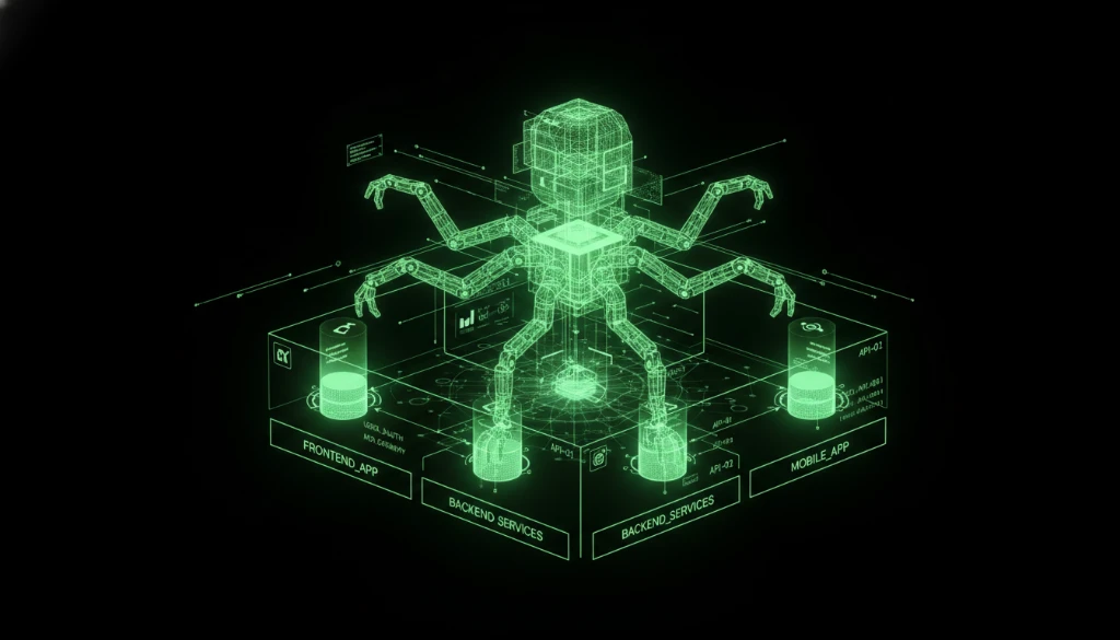 Autonomous app builders assembling application components