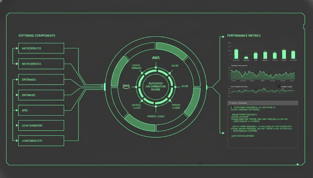 Autonomous app builders orchestrating software infrastructure